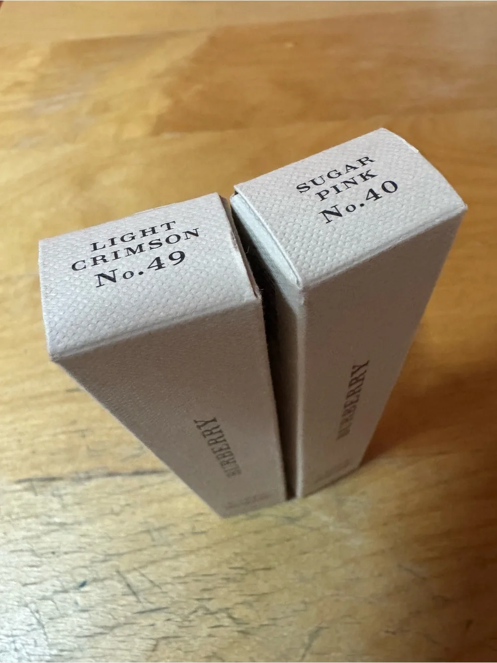 Burberry Lip Velvet Crush Duo NIB - Sugar Pink 40 & Light Crimson 49